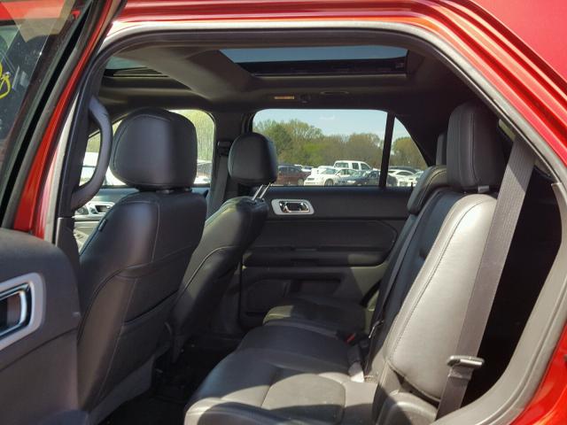 1FM5K7D82FGB56142 - 2015 FORD EXPLORER X RED photo 6