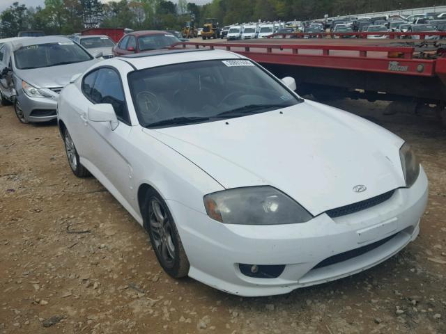 KMHHN65F46U207041 - 2006 HYUNDAI TIBURON GT WHITE photo 1