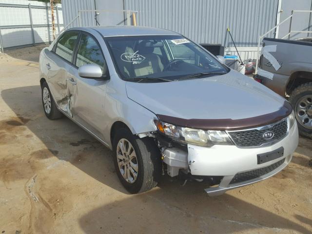 KNAFT4A23D5718334 - 2013 KIA FORTE LX SILVER photo 1