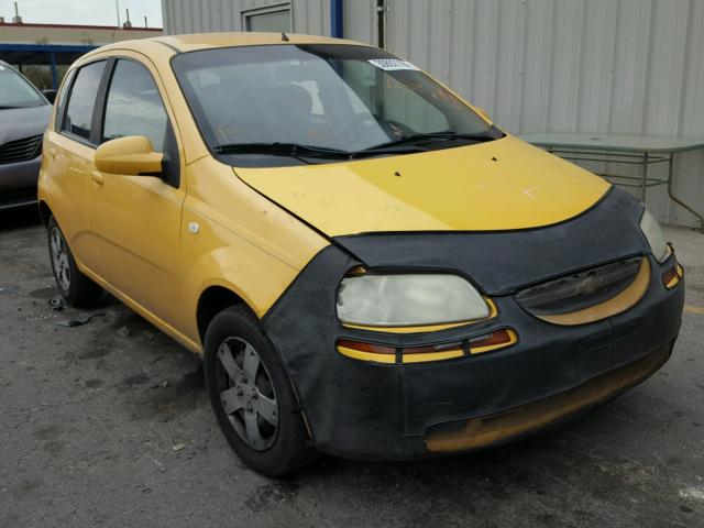 KL1TD66616B672251 - 2006 CHEVROLET AVEO BASE Դեղին լուսանկար 1