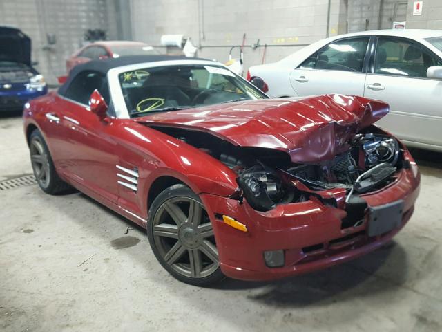 1C3AN65LX5X055134 - 2005 CHRYSLER CROSSFIRE BURGUNDY photo 1