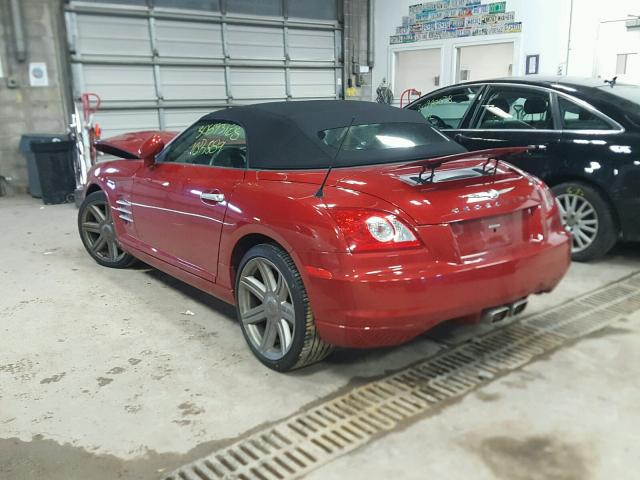 1C3AN65LX5X055134 - 2005 CHRYSLER CROSSFIRE BURGUNDY photo 3