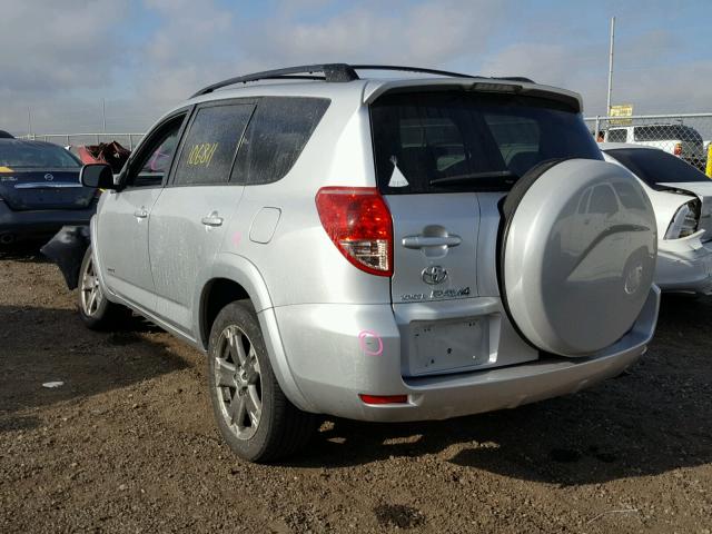 JTMZK32V885022399 - 2008 TOYOTA RAV4 SPORT SILVER photo 3