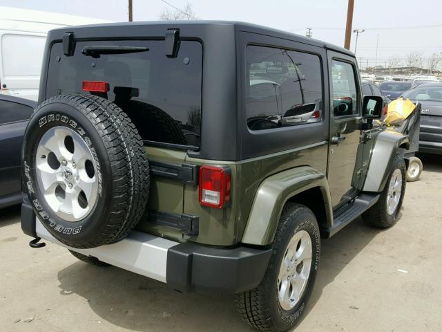 1C4AJWBG8FL768962 - 2015 JEEP WRANGLER S 绿色 照片 4