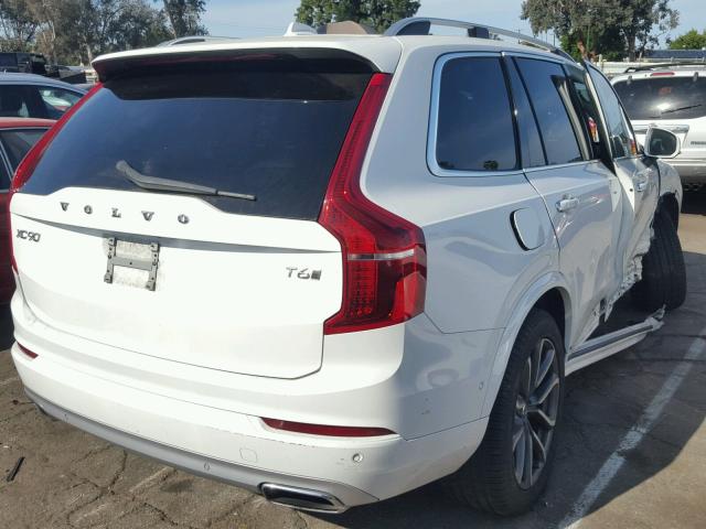 YV4A22PK5G1094833 - 2016 VOLVO XC90 T6 WHITE photo 4