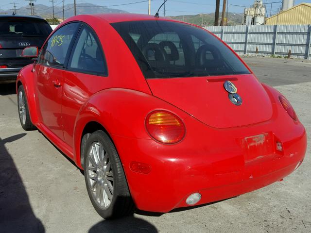 3VWCC21C7YM453577 - 2000 VOLKSWAGEN NEW BEETLE 红色 照片 3