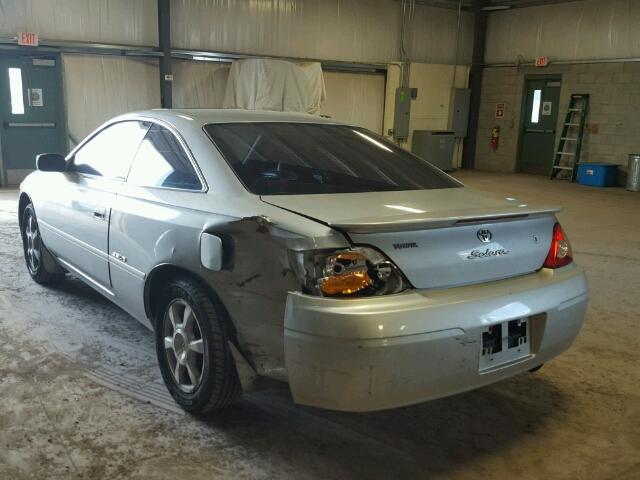 2T1CF22P52C590738 - 2002 TOYOTA CAMRY SOLA SILVER photo 3