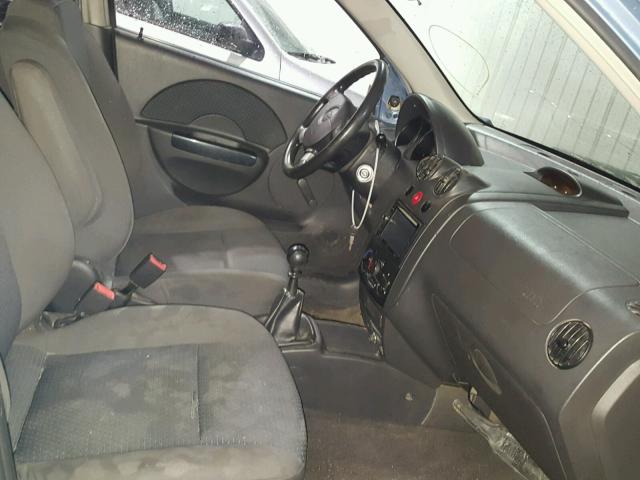 KL1TD66637B792859 - 2007 CHEVROLET AVEO BASE Կապույտ լուսանկար 5