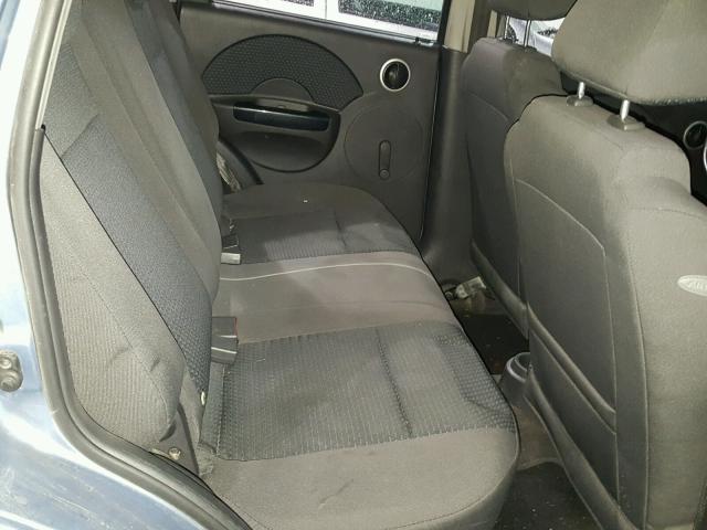 KL1TD66637B792859 - 2007 CHEVROLET AVEO BASE Կապույտ լուսանկար 6