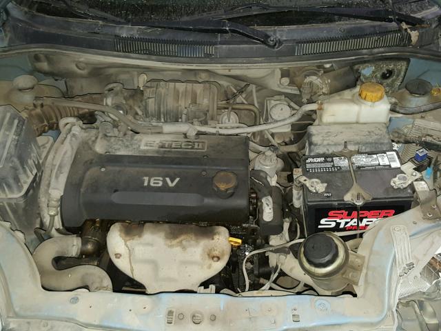 KL1TD66637B792859 - 2007 CHEVROLET AVEO BASE Կապույտ լուսանկար 7