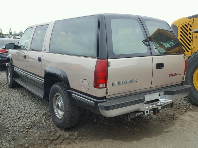 1GKGK26N6PJ730740 - 1993 GMC SUBURBAN K GOLD photo 3