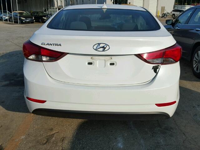 5NPDH4AE9EH524897 - 2014 HYUNDAI ELANTRA SE WHITE photo 10