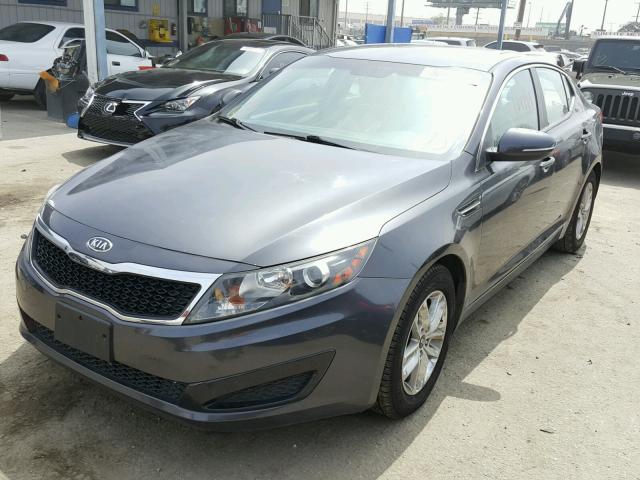 KNAGM4A71B5063097 - 2011 KIA OPTIMA LX GRAY photo 2