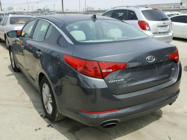 KNAGM4A71B5063097 - 2011 KIA OPTIMA LX GRAY photo 3