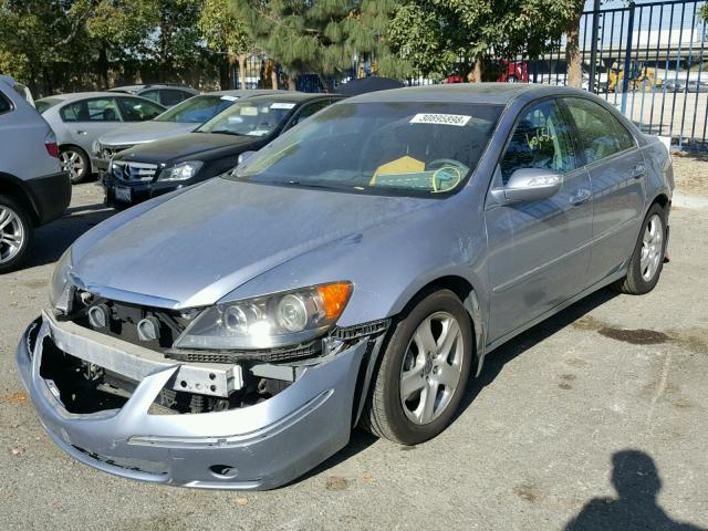 JH4KB16525C009038 - 2005 ACURA RL BLUE photo 2