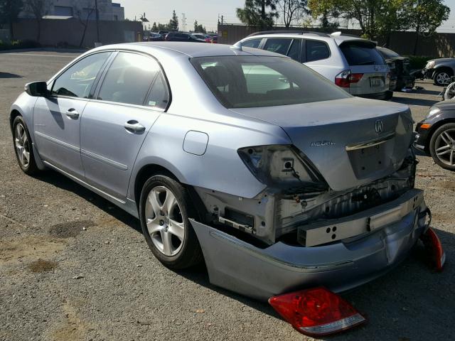 JH4KB16525C009038 - 2005 ACURA RL BLUE photo 3