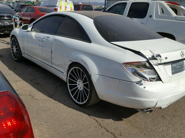 WDDEJ71X38A010539 - 2008 MERCEDES-BENZ CL 550 WHITE photo 9