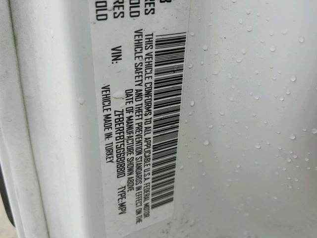 ZFBERFBT5G6B18810 - 2016 RAM PROMASTER 白色 照片 10