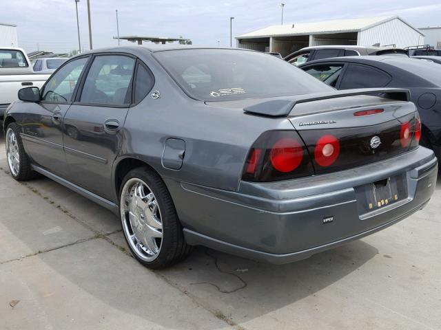 2G1WH52K849278356 - 2004 CHEVROLET IMPALA LS GRAY photo 3