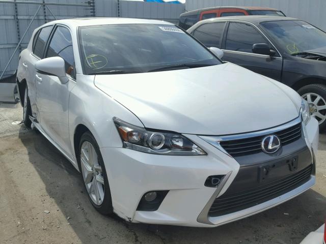 JTHKD5BH2F2244337 - 2015 LEXUS CT 200 WHITE photo 1