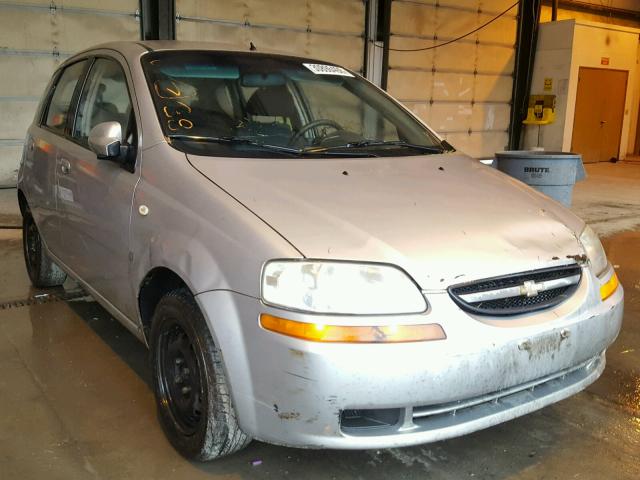 KL1TD66627B757536 - 2007 CHEVROLET AVEO BASE Gümüş fotoğraf 1