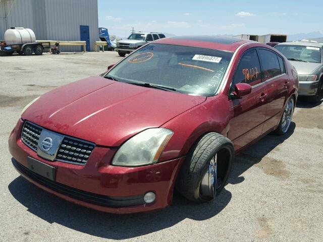 1N4BA41E06C811723 - 2006 NISSAN MAXIMA SE RED photo 2