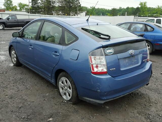 JTDKB20U740104847 - 2004 TOYOTA PRIUS BLUE photo 3