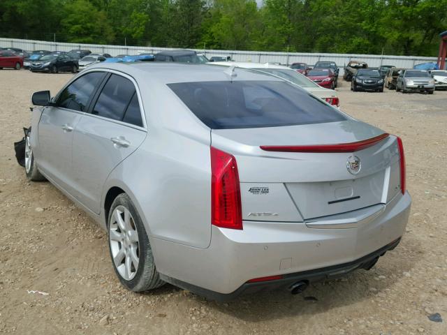 1G6AJ5SX2D0130623 - 2013 CADILLAC ATS PERFOR SILVER photo 3