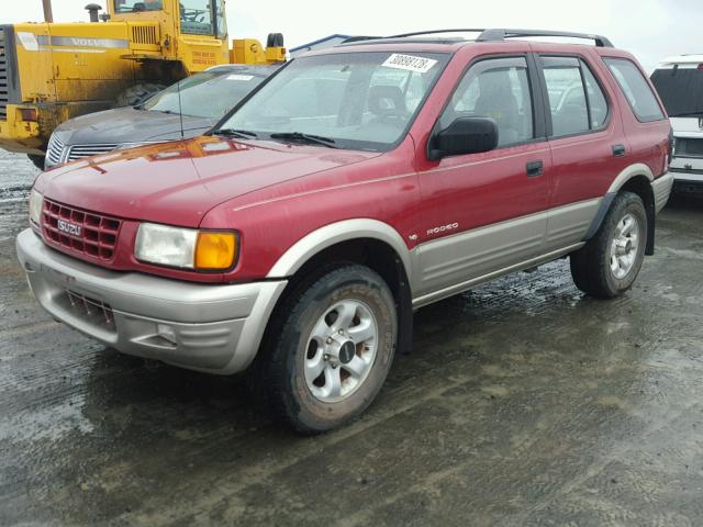 4S2CM58W0W4340746 - 1998 ISUZU RODEO S RED photo 2