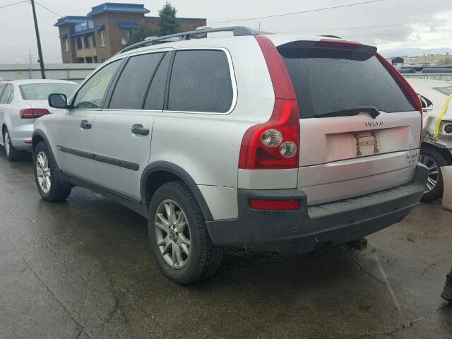 YV1CZ91H441124715 - 2004 VOLVO XC90 T6 SILVER photo 3