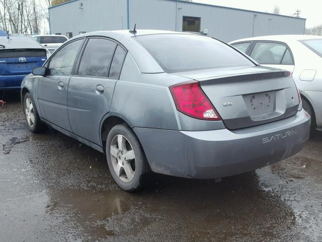 1G8AL58FX7Z142809 - 2007 SATURN ION LEVEL ნაცრისფერი ფოტო 3