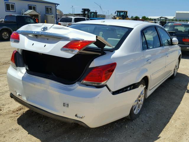 4T1BK3DB1BU400835 - 2011 TOYOTA AVALON BAS WHITE photo 4