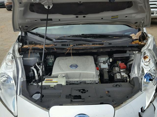 1N4AZ0CPXEC337418 - 2014 NISSAN LEAF S SILVER photo 7