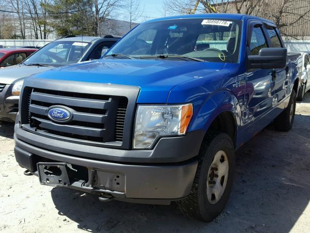 1FTRW14839FB25404 - 2009 FORD F150 SUPER BLUE photo 2