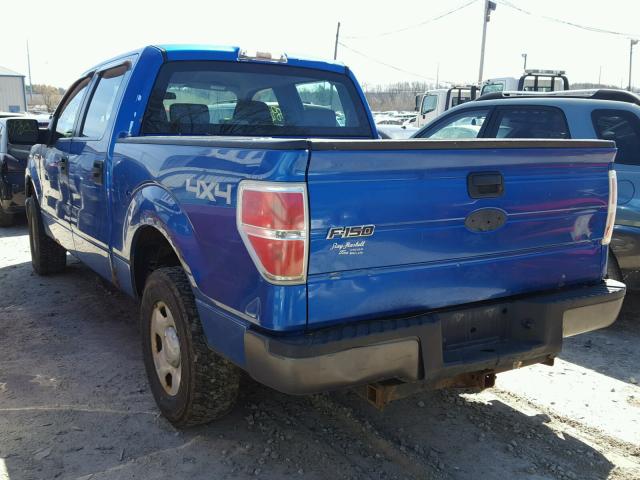 1FTRW14839FB25404 - 2009 FORD F150 SUPER BLUE photo 3