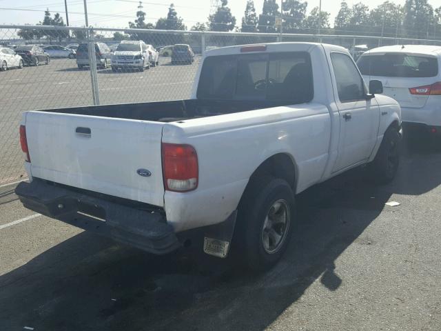 1FTYR10D61TA85718 - 2001 FORD RANGER WHITE photo 4