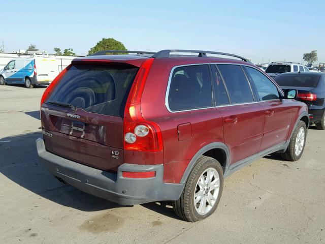 YV4CZ852661248684 - 2006 VOLVO XC90 V8 MAROON photo 4