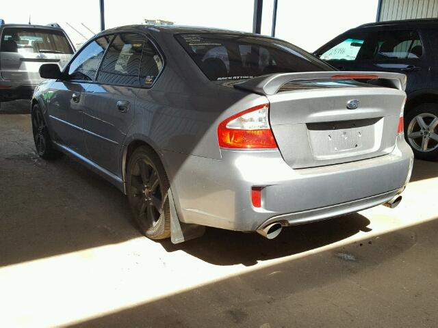 4S3BL676394212393 - 2009 SUBARU LEGACY GT SILVER photo 3