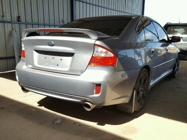 4S3BL676394212393 - 2009 SUBARU LEGACY GT SILVER photo 4