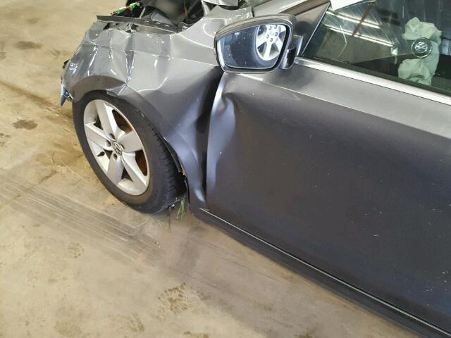 3VWLL7AJ7DM394777 - 2013 VOLKSWAGEN JETTA TDI GRAY photo 10