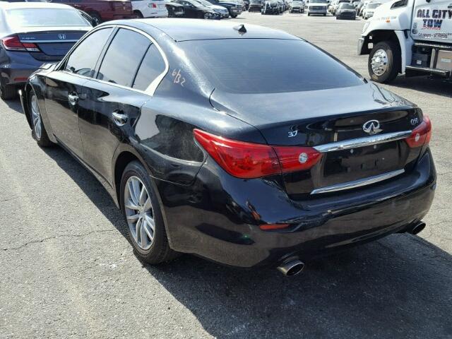 JN1BV7AP5FM356446 - 2015 INFINITI Q50 BASE BLACK photo 3