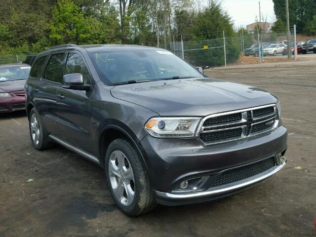 1C4RDHDG4EC596480 - 2014 DODGE DURANGO LI GRAY photo 1