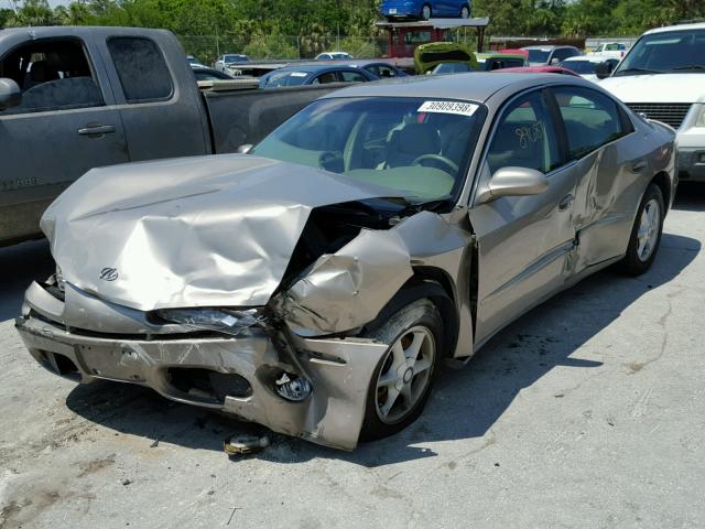 1G3GR64H214122537 - 2001 OLDSMOBILE AURORA BEIGE photo 2