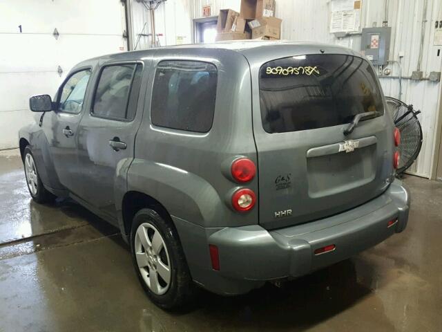 3GNDA13D68S643385 - 2008 CHEVROLET HHR LS GRAY photo 3