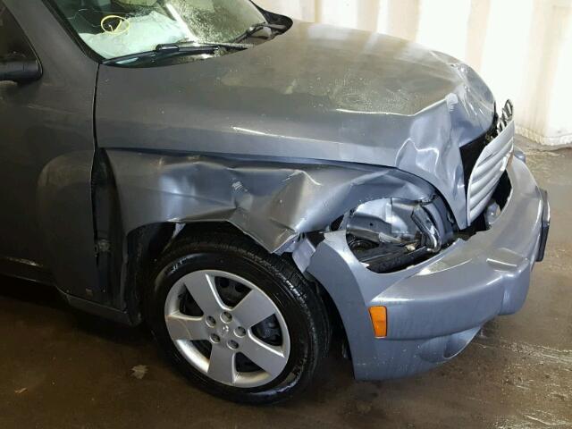 3GNDA13D68S643385 - 2008 CHEVROLET HHR LS GRAY photo 9