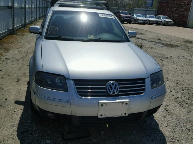 WVWPH63B53P447006 - 2003 VOLKSWAGEN PASSAT GLS SILVER photo 9