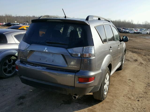 JA4AS2AW0CU006501 - 2012 MITSUBISHI OUTLANDER GRAY photo 4