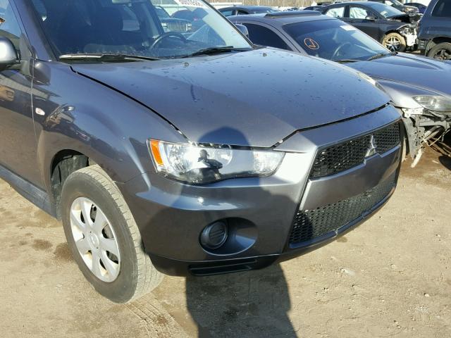 JA4AS2AW0CU006501 - 2012 MITSUBISHI OUTLANDER GRAY photo 9