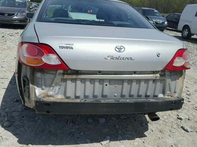 2T1CE22P43C026051 - 2003 TOYOTA CAMRY SOLA SILVER photo 9