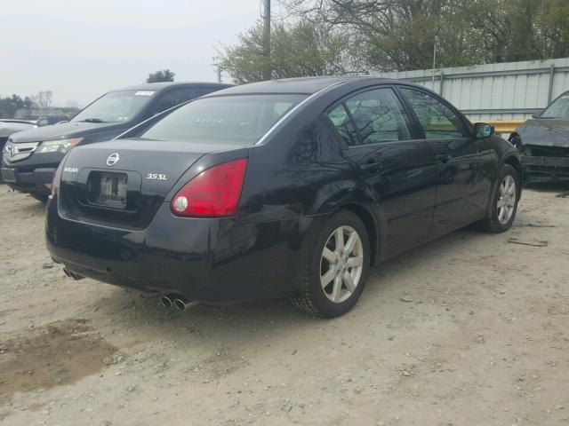 1N4BA41E74C857837 - 2004 NISSAN MAXIMA SE BLACK photo 4